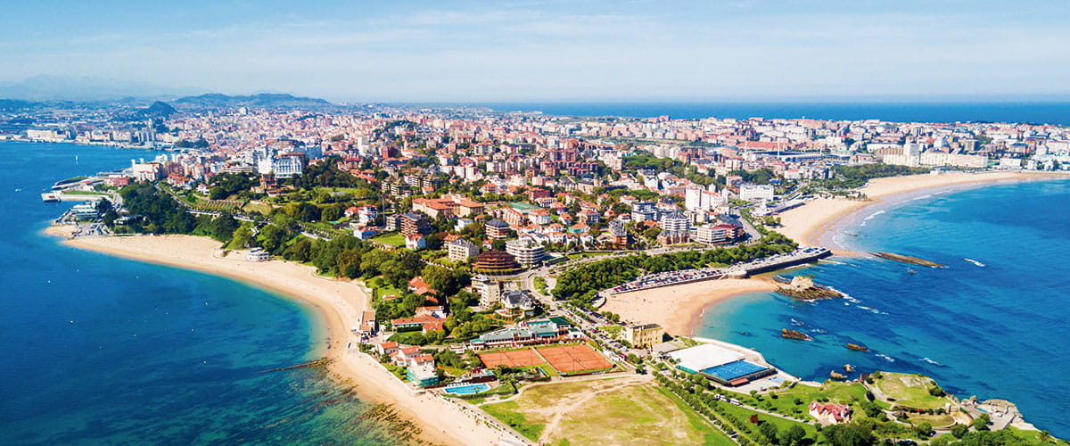 Aerial view of Santander, Spain